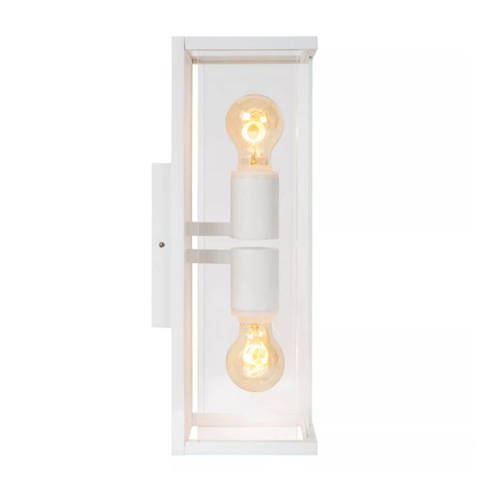 Vit utelampa modern, Claire, IP54