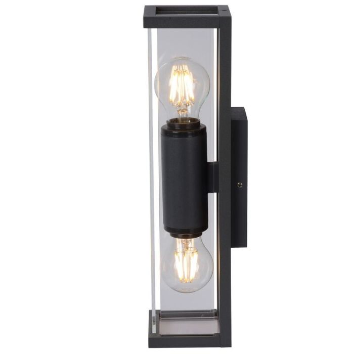 Antracit utelampa modern, Claire, IP54