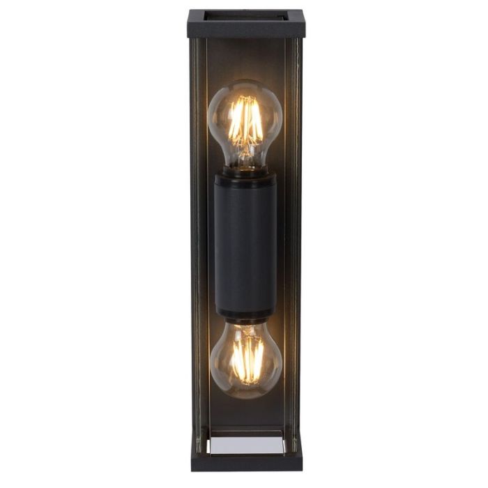Antracit utelampa modern, Claire, IP54