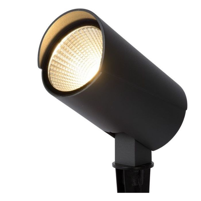 Antracit trädgårdsspotlight modern, Manal, 12W, 3000K LED, IP65