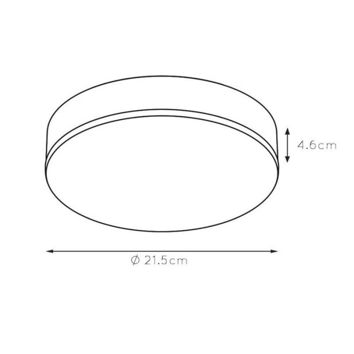 Svart plafond modern, Ceres, 30W, 3000K LED, IP44