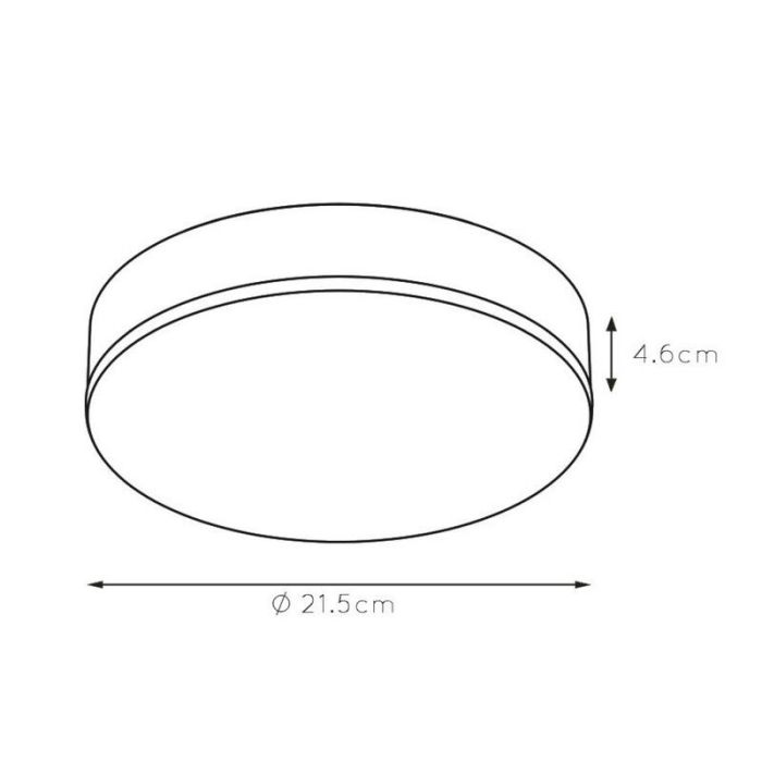 Vit plafond modern, Ceres, 30W, 3000K LED, IP44