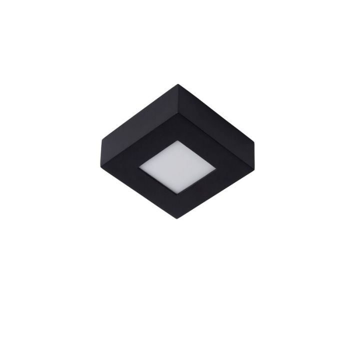 Svart plafond modern, Brice, 8W, 3000K LED, IP44