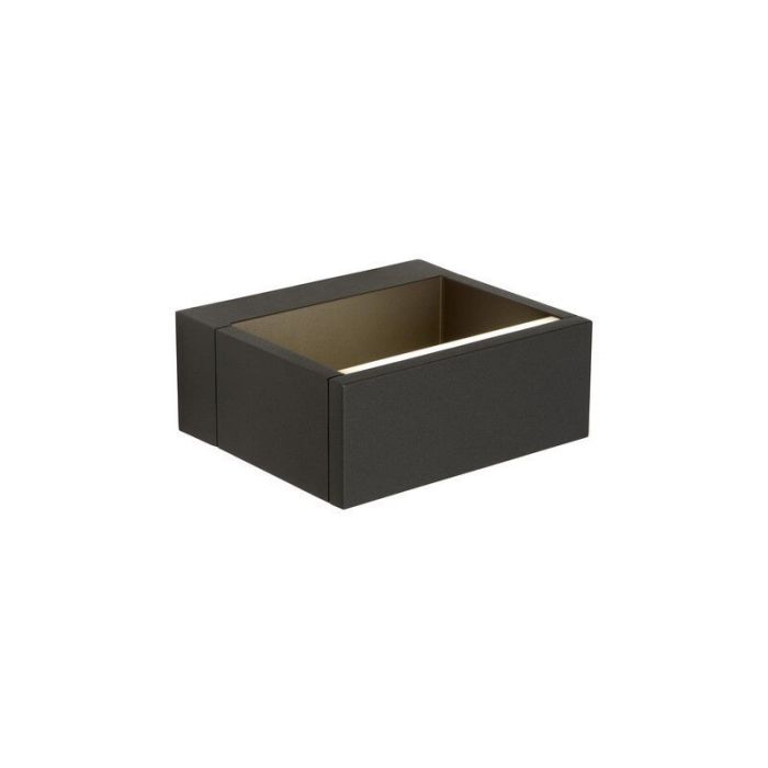 Antracit utelampa modern, Goa, 6W, 3000K LED, IP54
