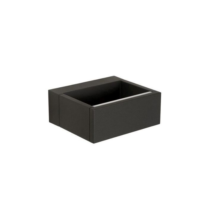 Antracit utelampa modern, Goa, 6W, 3000K LED, IP54