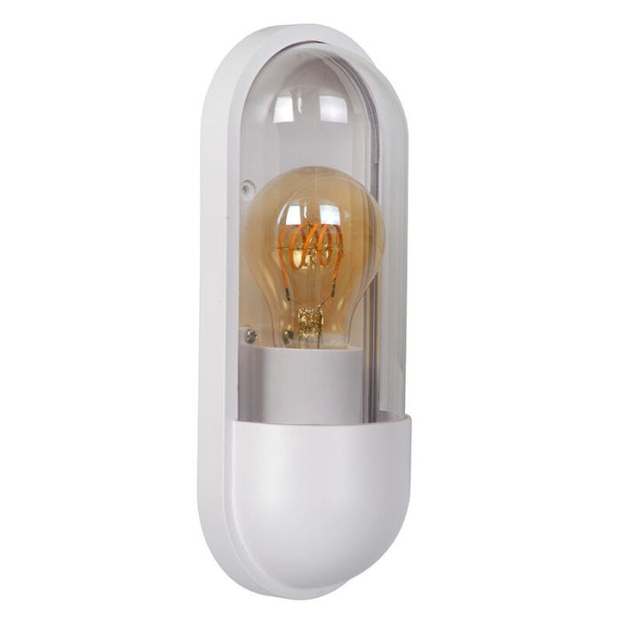 Vit utelampa klassisk, Capsule, IP54