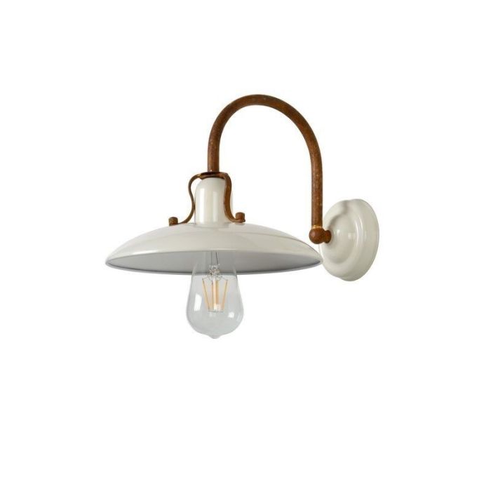 Beige vägglampa rustik, Romer