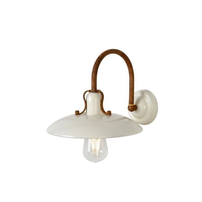 Beige vägglampa rustik, Romer