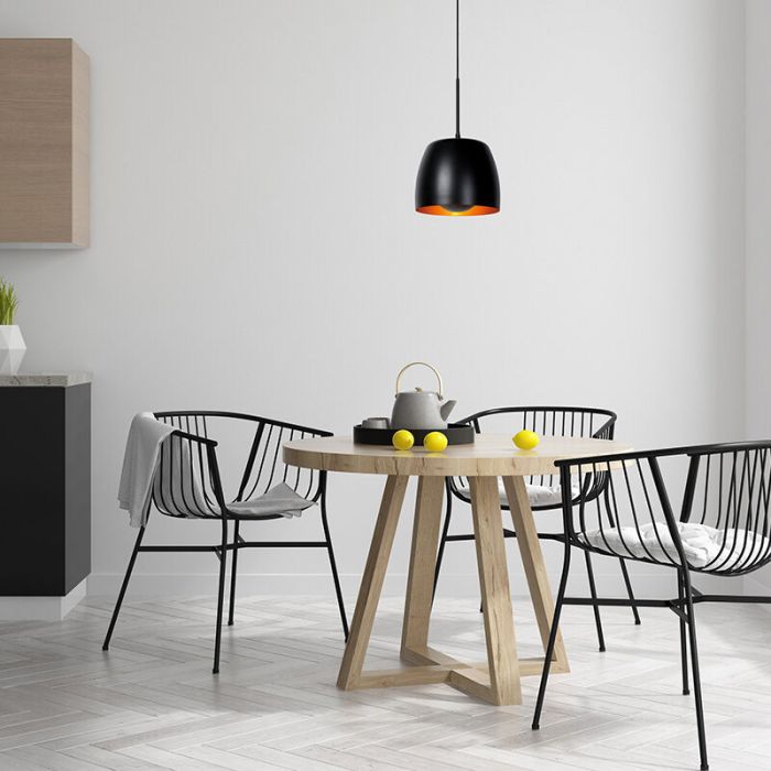 Svart fönsterlampa klassisk, Nolan