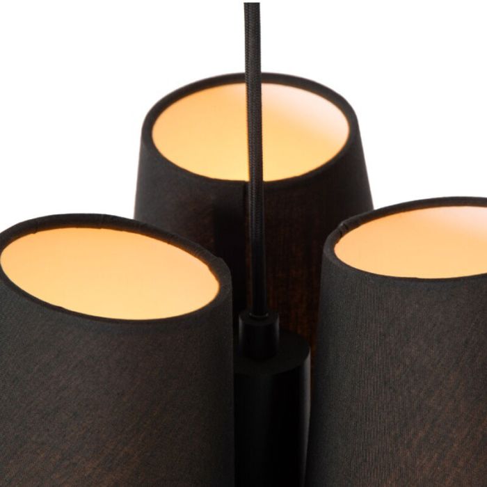 Svart fönsterlampa tyg, Gregory
