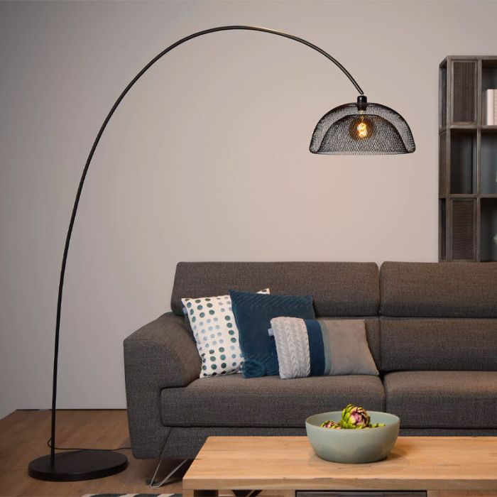 Svart båglampa modern, Mesh, med brytare