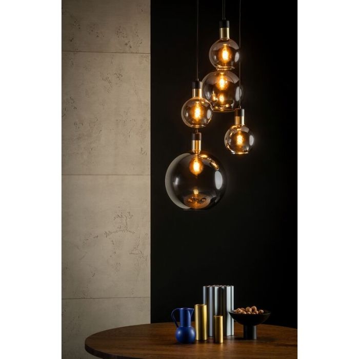 Grå fönsterlampa vintage, Julius