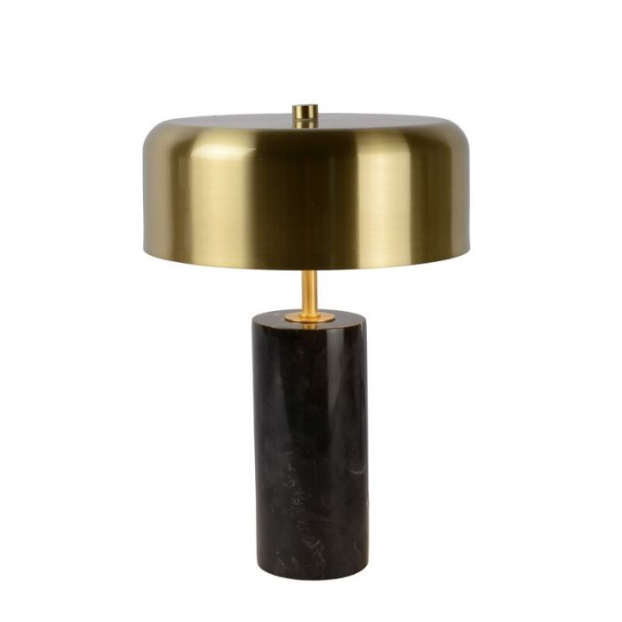 Marmor bordslampa guld, Mirasol, med brytare