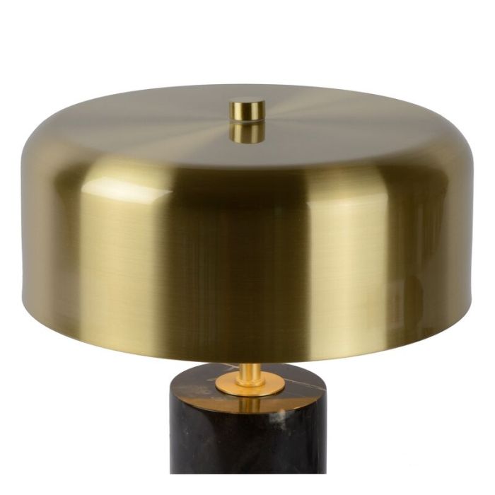 Marmor bordslampa guld, Mirasol, med brytare