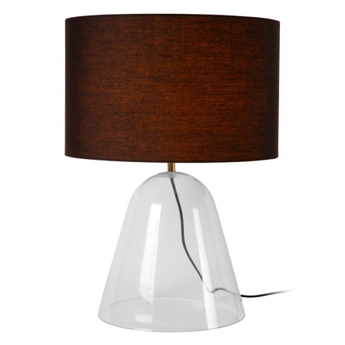 Svart bordslampa modern, Campana, med brytare