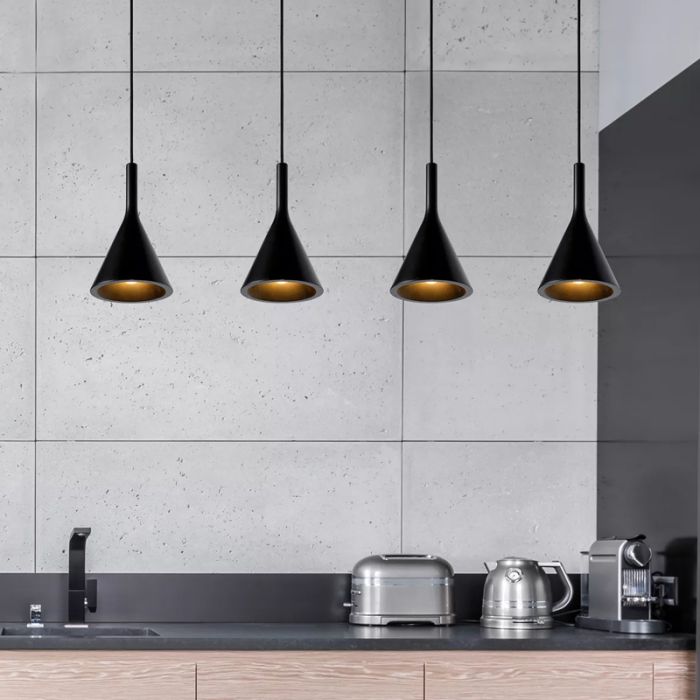 Betong fönsterlampa svart, Gipsy