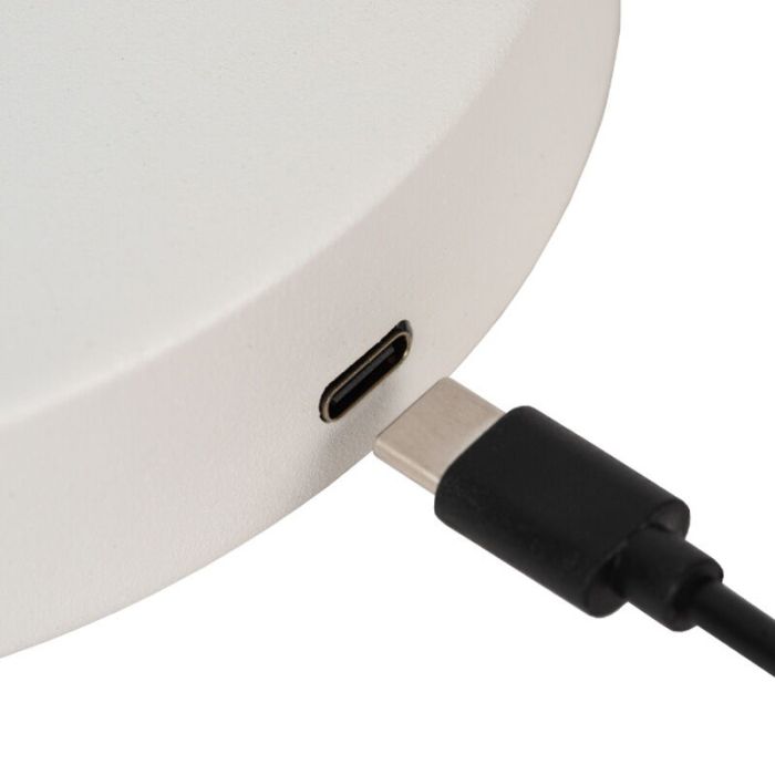 Vit uppladdningsbar bordslampa modern, Stirling, 3W, 2700K LED, med beröringsdimmer