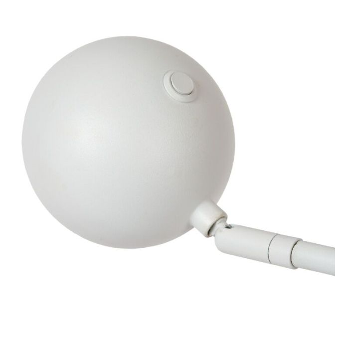 Vit uppladdningsbar bordslampa modern, Comet, 3W, 2700K LED, med beröringsdimmer