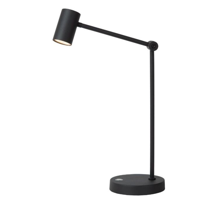 Svart uppladdningsbar bordslampa modern, Tipik, 3W, 2700K LED, med beröringsdimmer