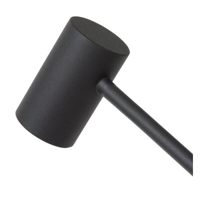 Svart uppladdningsbar bordslampa modern, Tipik, 3W, 2700K LED, med beröringsdimmer