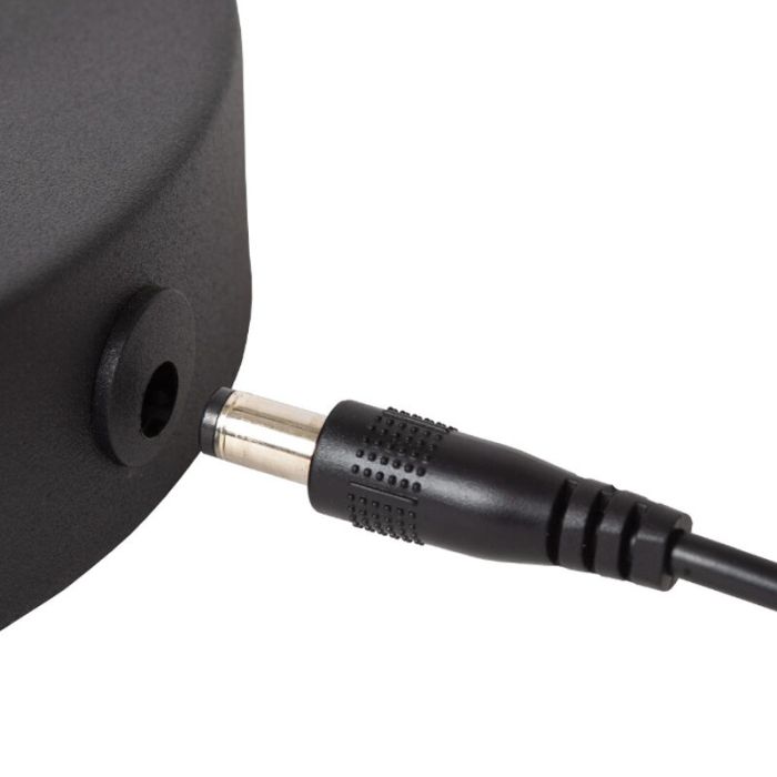 Svart uppladdningsbar bordslampa modern, Tipik, 3W, 2700K LED, med beröringsdimmer