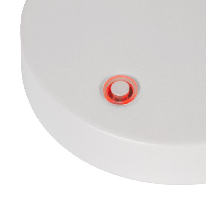 Vit uppladdningsbar bordslampa modern, Tipik, 3W, 2700K LED, med beröringsdimmer