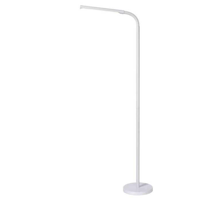 Vit läslampa golv modern, Gilly, 5W, 2700K LED, med brytare