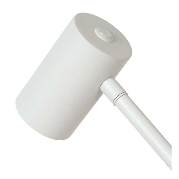Vit uppladdningsbar golvlampa modern, Tipik, 3W, 2700K LED, med beröringsdimmer