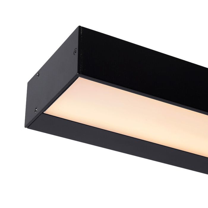 Svart badrumslampa vägg modern, Alexa, 13W, 3000K LED, IP44