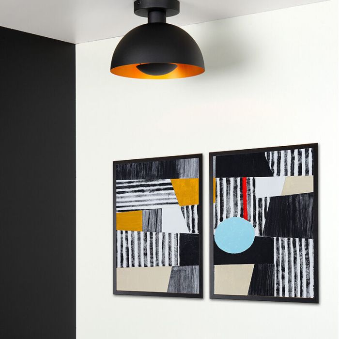 Svart plafond modern, Siemon