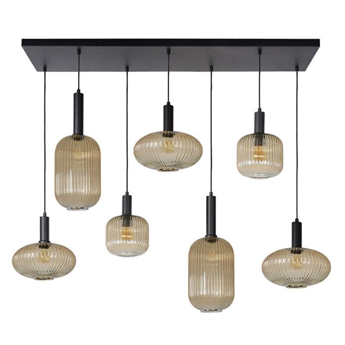 Bärnstensfärgad fönsterlampa retro, Maloto