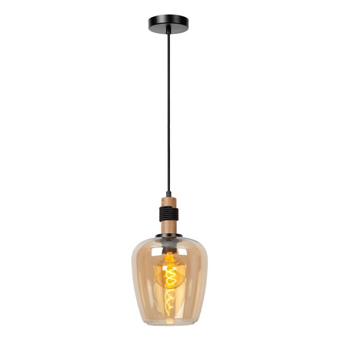 Bärnstensfärgad fönsterlampa retro, Ilona
