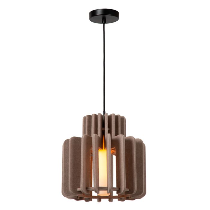 Taupe fönsterlampa modern, Rollo