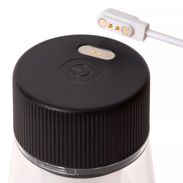 Svart uppladdningsbar utomhusbordslampa modern, Lorali, 1,2W, 2700K LED, IP44, med beröringsdimmer