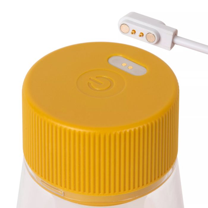 Gul uppladdningsbar utomhusbordslampa modern, Lorali, 1,2W, 2700K LED, IP44, med beröringsdimmer