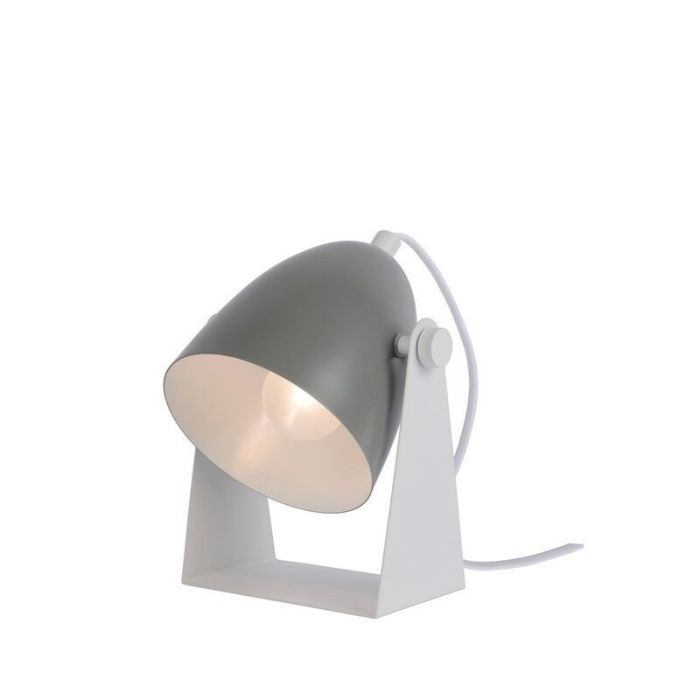 Grå bordslampa modern, Chago, med brytare