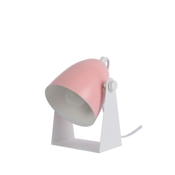 Rosa bordslampa modern, Chago, med brytare