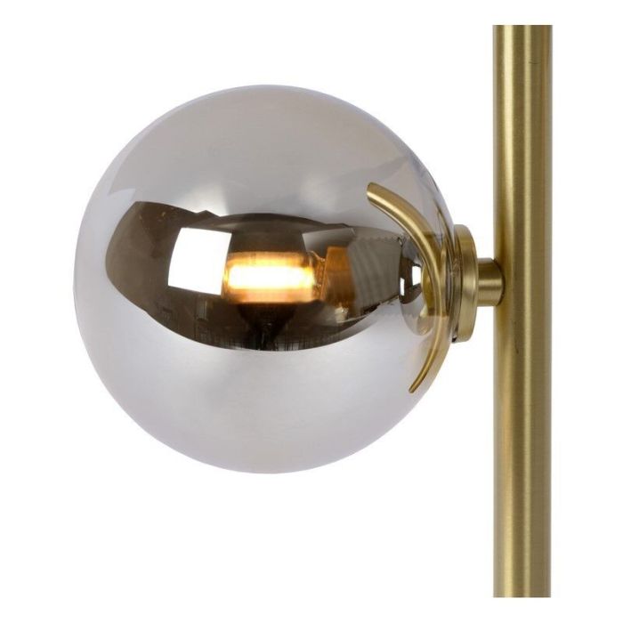 Guld bordslampa retro, Tycho, med brytare