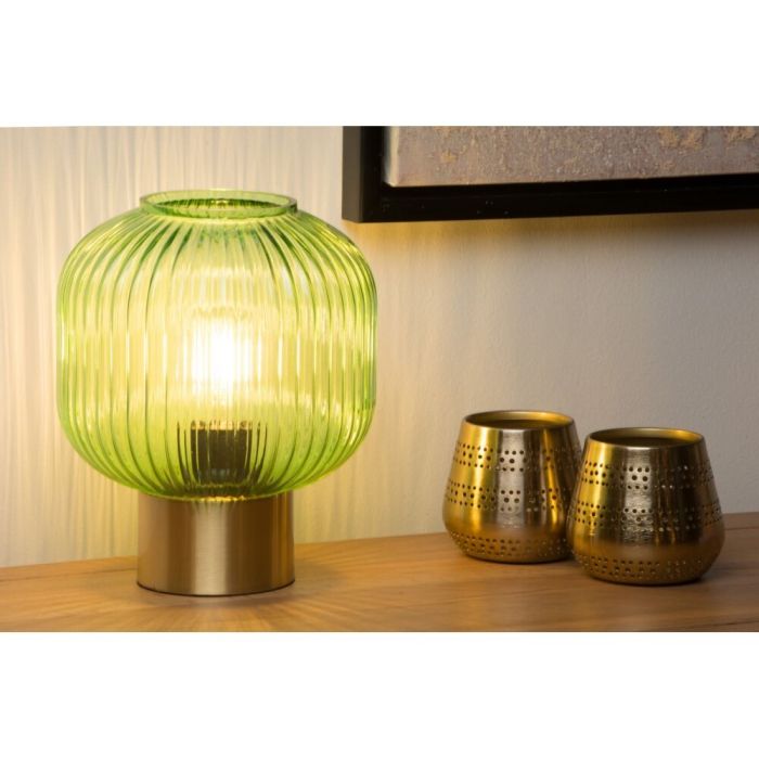 Guld bordslampa retro, Maloto, med brytare