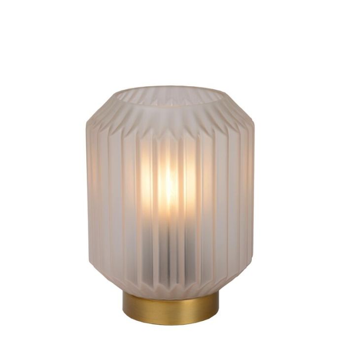 Guld bordslampa klassisk, Sueno, med brytare