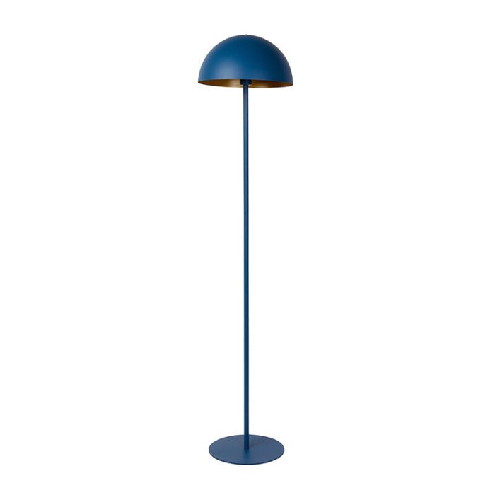 Blå golvlampa modern, Siemon, med brytare