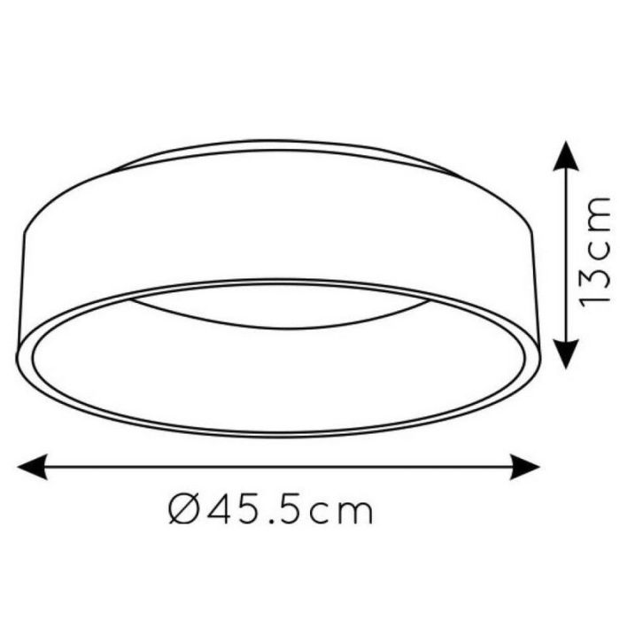 Svart plafond modern, Talowe, 30W, 3000K LED