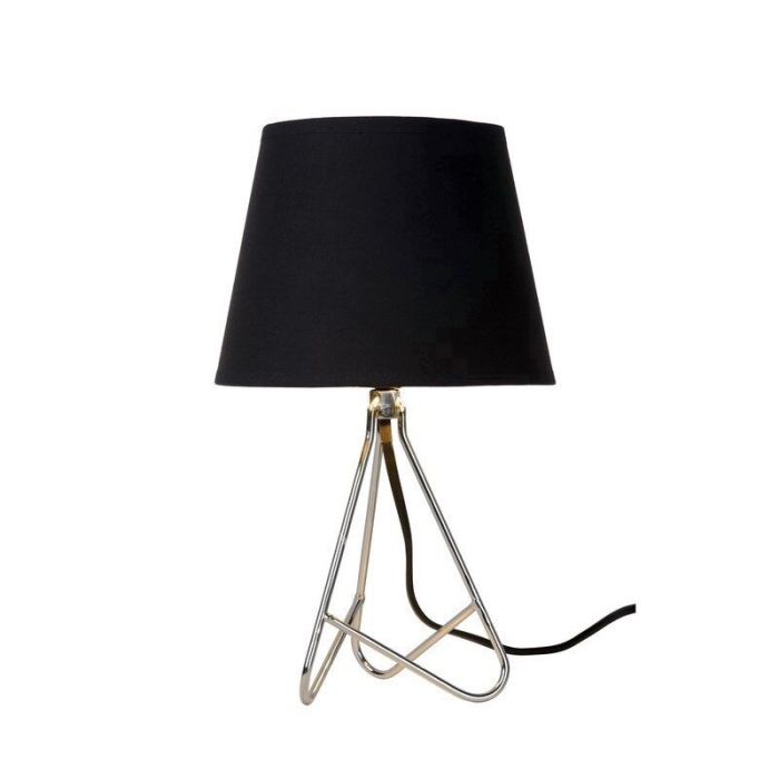 Krom bordslampa modern, Gitta, med brytare