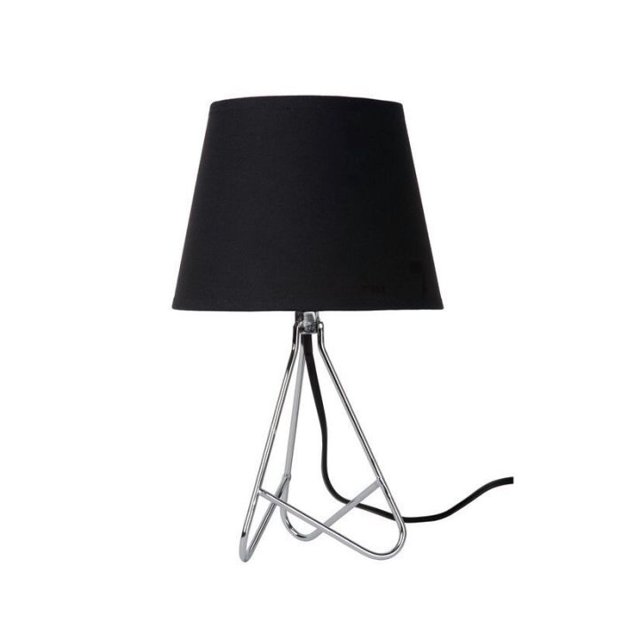 Krom bordslampa modern, Gitta, med brytare