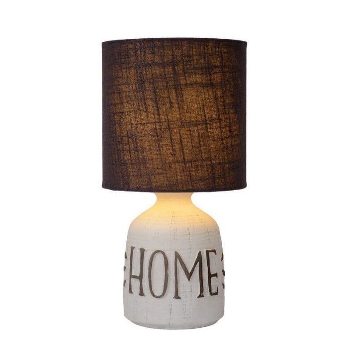 Keramik bordslampa vit, Cosby, med brytare