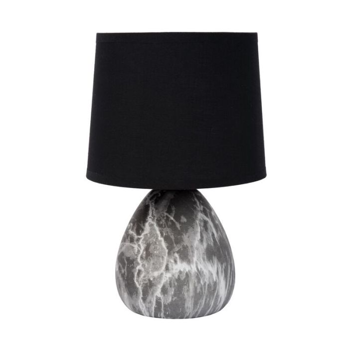 Keramik bordslampa vit, Marmo, med brytare