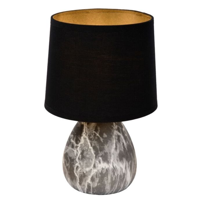 Keramik bordslampa vit, Marmo, med brytare