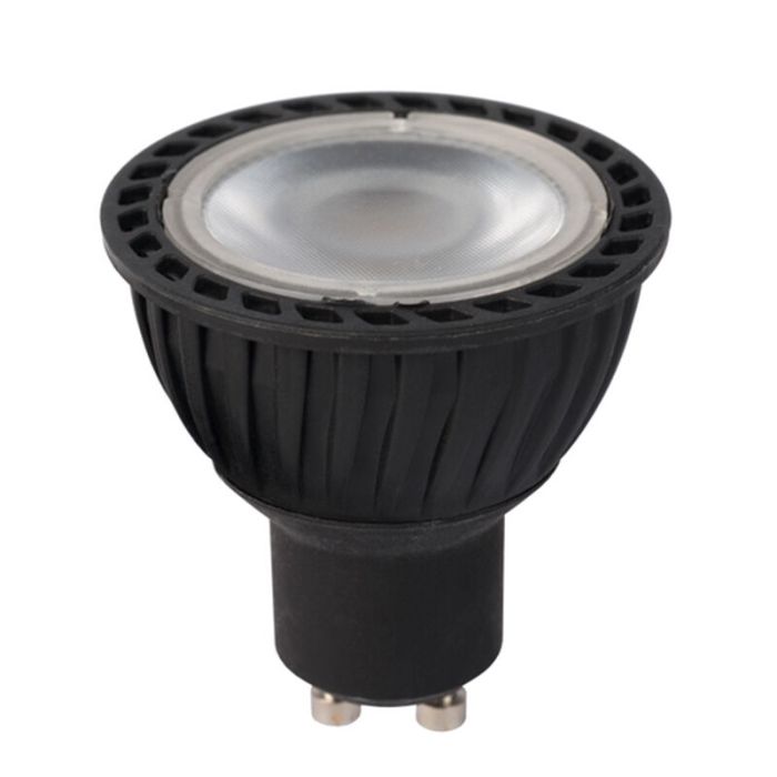 Lucide 3-stegs dimbar LED lampa GU10, Jordan, svart, 5w, 2200K