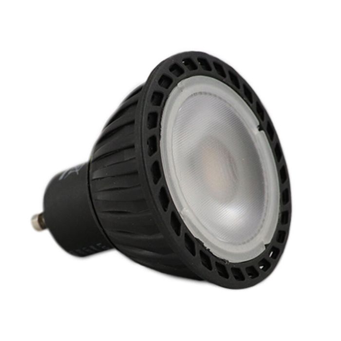 Lucide 3-stegs dimbar LED lampa GU10, Jordan, svart, 5w, 2200K