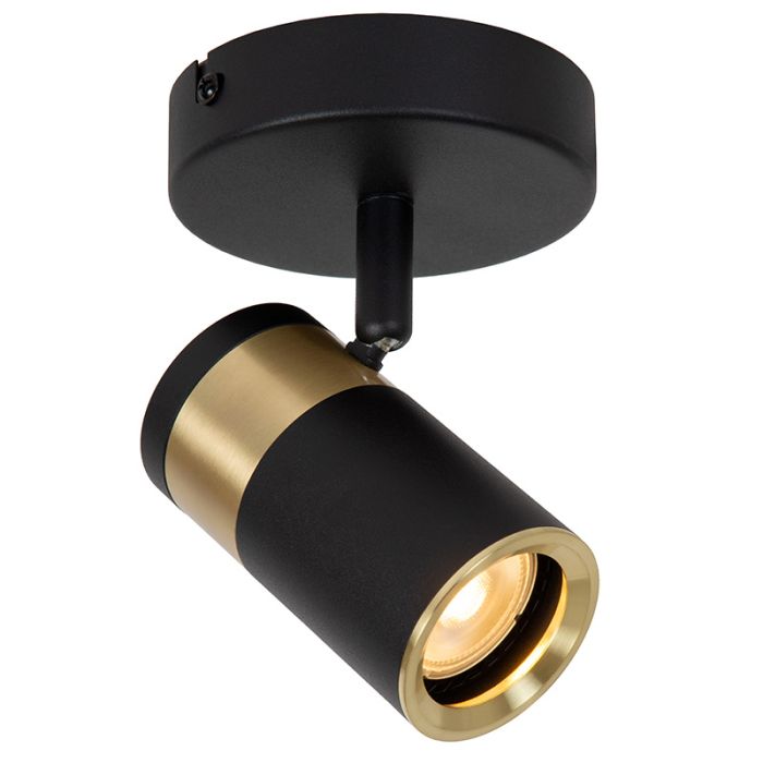 Svart väggspotlight modern, Gorik
